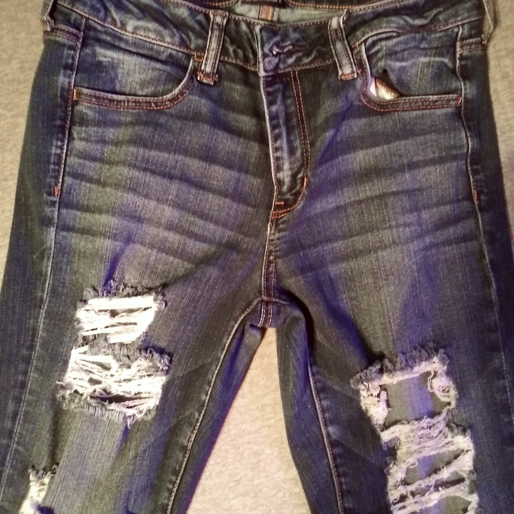 American Eagle distressed skinny jeans